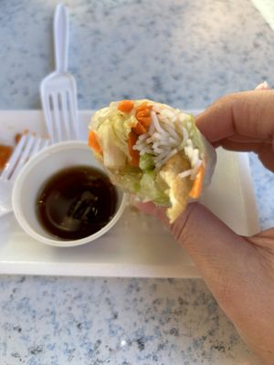 Spring rolls   at Emmy's Vege House in Bainbridge Island