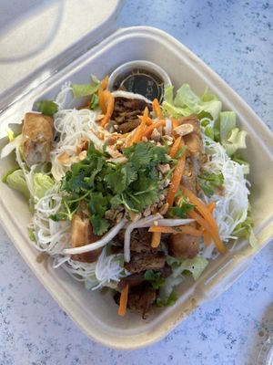 Kabob noodle  at Emmy's Vege House in Bainbridge Island