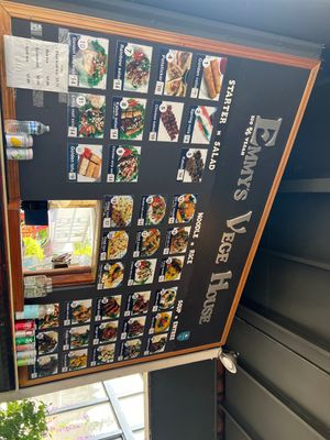 As soon as you walk up … look up order  at Emmy's Vege House in Bainbridge Island