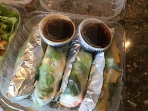 Spring Rolls at Emmy's Vege House in Bainbridge Island