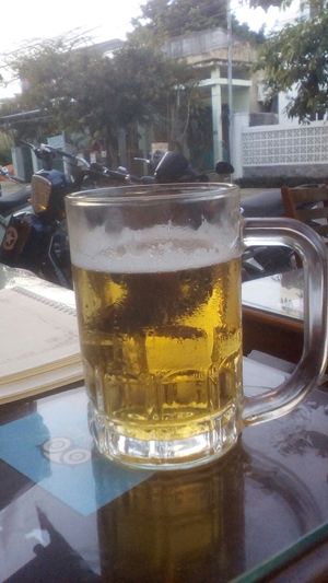 Fresh beer for 5k dongs at Minh Hien 2 in Hoi An