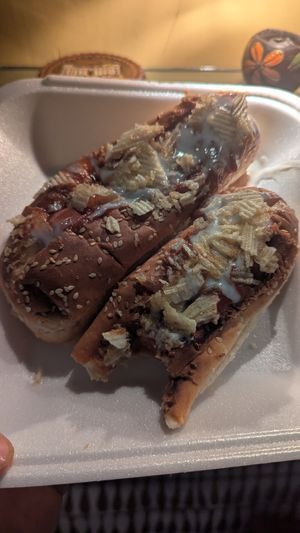 Hotdogs at Garaje Vegano in Guayaquil