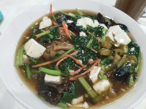 Hor fun is nice, requested no mock at Lan Xiang Yuan Vegetarian in West Singapore