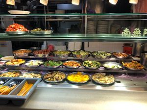 Stall front  at Lan Xiang Yuan Vegetarian in West Singapore