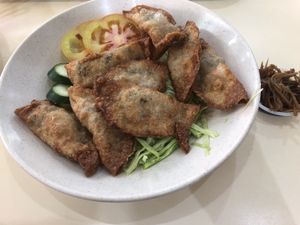Fried dumpling  at Lan Xiang Yuan Vegetarian in West Singapore