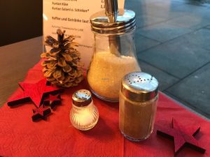 café area at denn's Biomarkt in Chemnitz