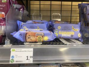 Snack size vegan chocolate chip banana bread   at denn's Biomarkt in Chemnitz