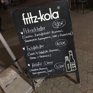 menu at Picknick Vegan in Frankfurt
