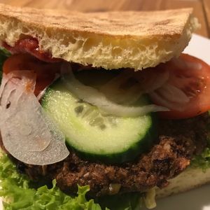 burger at Picknick Vegan in Frankfurt