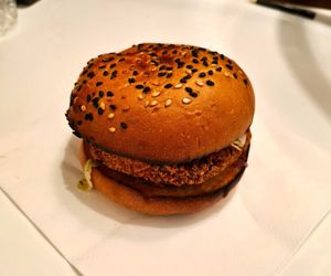 Bean burger with bacon at McGuinness - Takeaway in Dublin