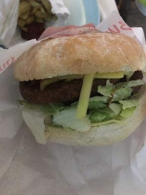 The photos really don’t do the food justice! “Bacon double cheese burger”. at McGuinness - Takeaway in Dublin