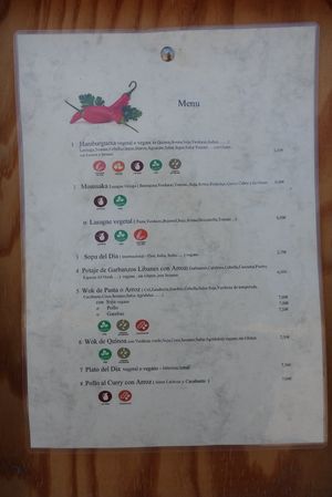 Carta at Piri Piri in Tarifa