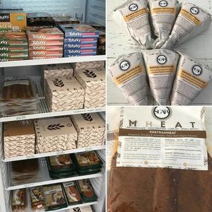 Meat alternatives - including Sgaia! at Little Shop of Vegans in Norwich