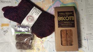 Vegan goodies at Little Shop of Vegans in Norwich