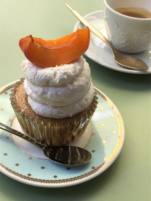 Vegan coconut cupcake   at Camelia Bakery in Treviso