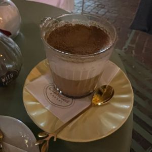 Latte macchiato  at Camelia Bakery in Treviso