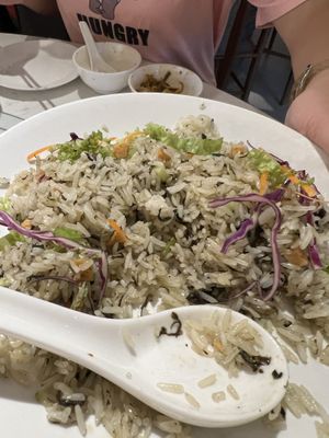 Olive fried rice with wok hei! 10/10  at Green on Earth 绿之天地 in West Singapore