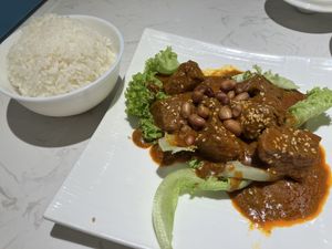 Rendang Mutton - this is like spicy mutton curryy  at Green on Earth 绿之天地 in West Singapore
