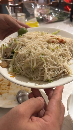 Fried Bee Hoon mild but good base for the more flavoured dishes at Green on Earth 绿之天地 in West Singapore