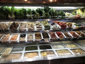 Mala ingredient selections at Green on Earth 绿之天地 in West Singapore