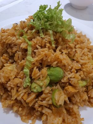 Petai fried rice ~ oily at Green on Earth 绿之天地 in West Singapore