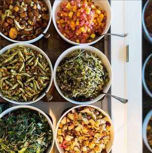 Salads at Public Greens - 64th St in Indianapolis