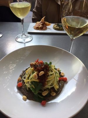 Zucchini pad thai at Tinker Street in Indianapolis