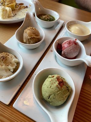 Sorbet trio at Tinker Street in Indianapolis