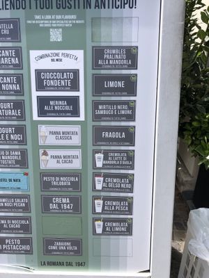   at Gelateria La Romana in Treviso