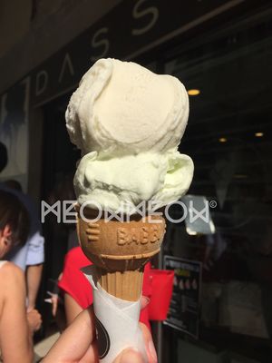 Basil and hazelnut at Stefano Dassie in Treviso