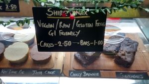 raw cajes at Affogato  in Edinburgh