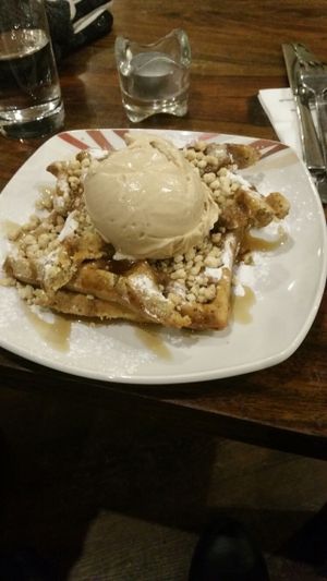 Vegan waffles  at Affogato  in Edinburgh