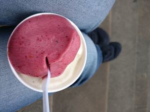 Hazelnut was super creamy, the fruit flavour was also delish . at Affogato  in Edinburgh