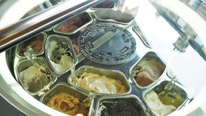 Gelato Selection at Affogato  in Edinburgh