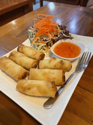 Vegetable spring rolls  at No.9 2nd Restaurant in Phuket