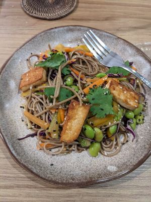 Soba noodles salad at No.9 2nd Restaurant in Phuket