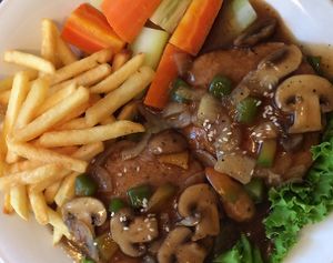 tempe Steak  at Simple Plant  in Yogyakarta