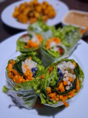 Fresh Veggie Spring Rolls at Simple Plant  in Yogyakarta