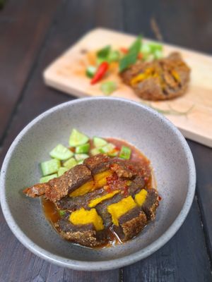 Pumpkin Pempek at Simple Plant  in Yogyakarta