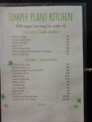 menu 1 at Simple Plant  in Yogyakarta