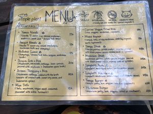 Menu at Simple Plant  in Yogyakarta