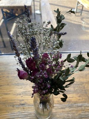 Dried flowers  at MOTHER - Juice Works in East London