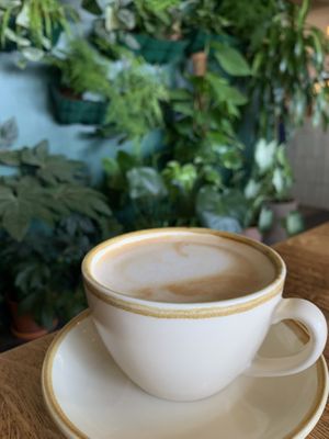 Almond Latte at MOTHER - Juice Works in East London