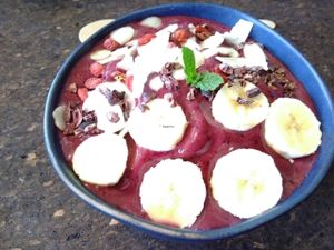 Acai bowl at MOTHER - Juice Works in East London
