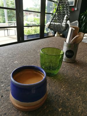 Very creative hand made cups!  at MOTHER - Juice Works in East London