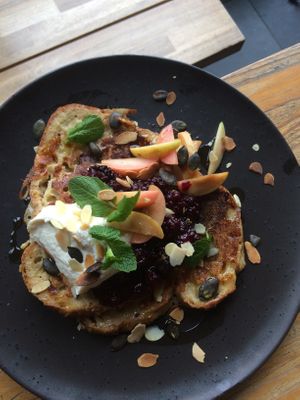 French toast 2 at MOTHER - Juice Works in East London