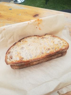 Kimchi toasty at MOTHER - Juice Works in East London
