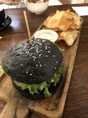 Portabello mushroom burger  at Pinxin Vegan Cuisine - 品馨蔬食 in Penang