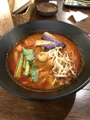 Curry noodles  at Pinxin Vegan Cuisine - 品馨蔬食 in Penang