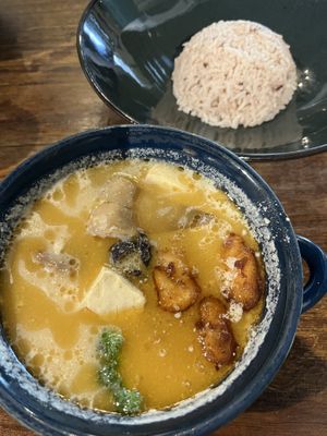 Cloudy Soup and rice  at Pinxin Vegan Cuisine - 品馨蔬食 in Penang